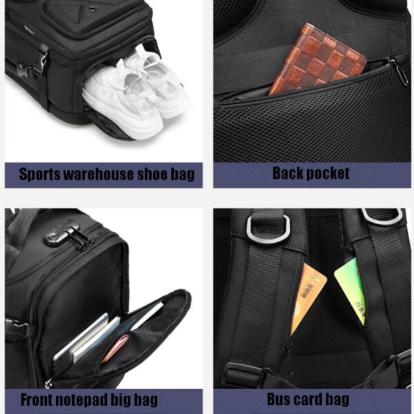 Ozuko-9309L Stylish Waterproof 50Liter High Quality Multi Use Backpack - Image 9