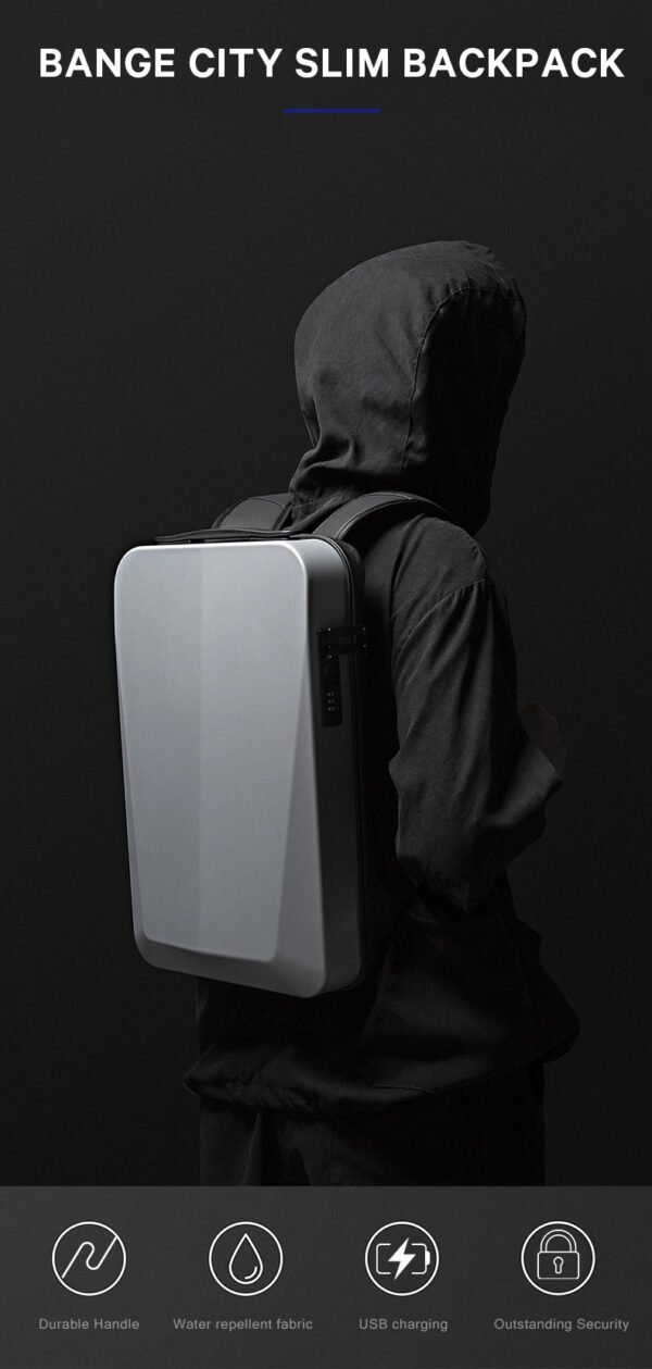 BANGE BG-22201Hardshell  Anti Thief Business TSA Lock Laptop 15.6 Backpack - Image 5