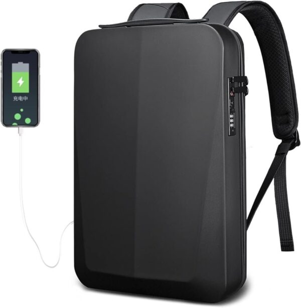 BANGE BG-22201 Anti Thief Hard Shell Waterproof Business Premium Laptop 15.6" Backpack - Image 3