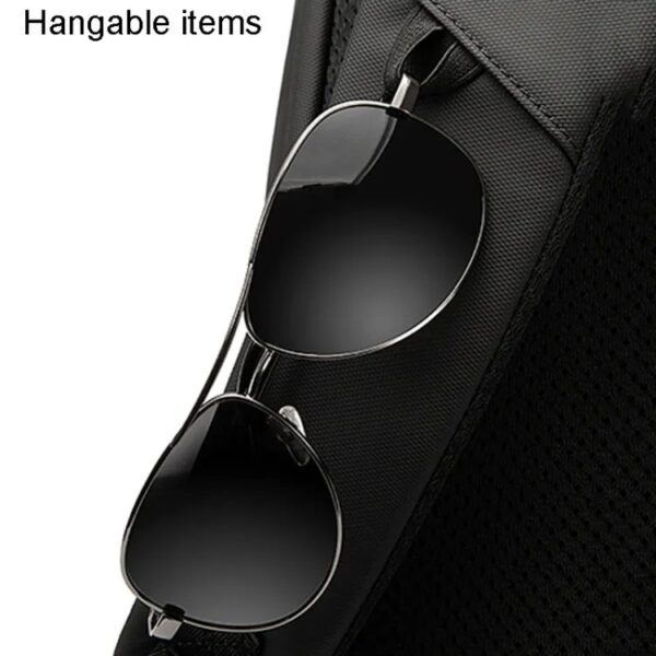 BANGE BG-7700 Anti Thief Stylish Waterproof Business Office Laptop 15.6 Backpack - Image 9