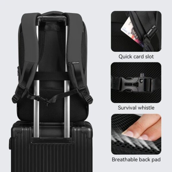 Mark Ryden MR-9031 Ykk Zipper 3Part Waterproof Premium Multi Use Backpack - Image 7