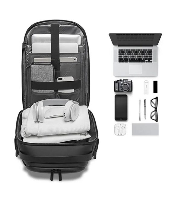 02 BANGE BG-7277 Stylish Premium USB System Laptop Office Multi Use Backpack - Image 5