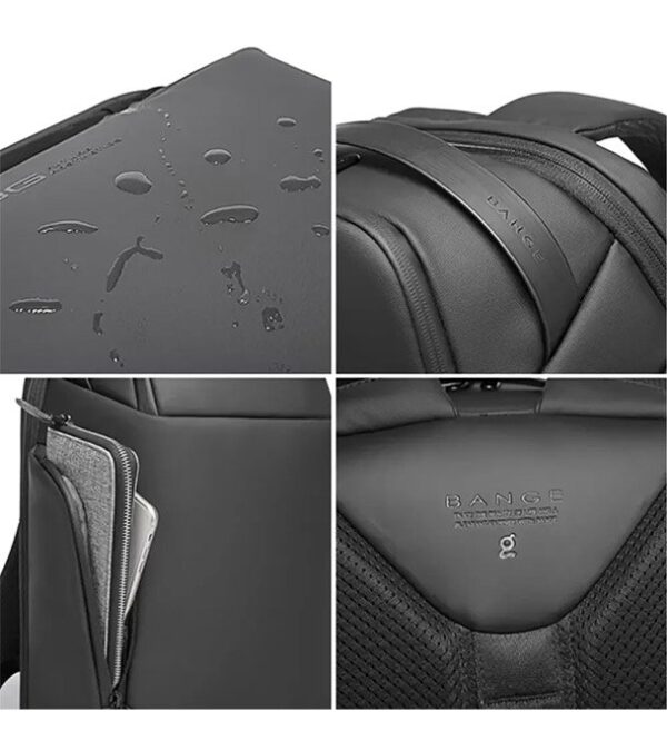 02 BANGE BG-7277 Stylish Premium USB System Laptop Office Multi Use Backpack - Image 7