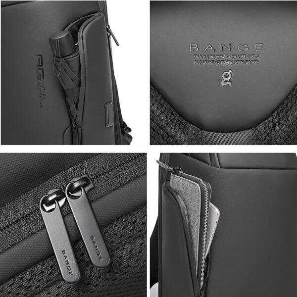 02 BANGE BG-7277 Stylish Premium USB System Laptop Office Multi Use Backpack - Image 8