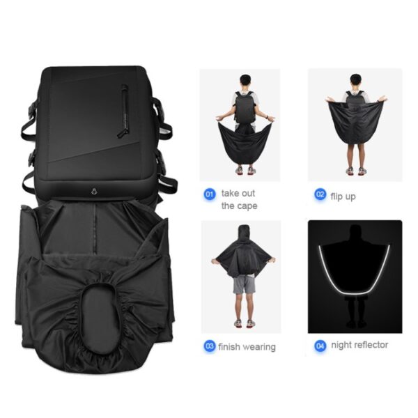 Mark Ryden MR-9299YY Expendable Large Capacity Multi Function Office Laptop 15.6 Travel Backpack - Image 4