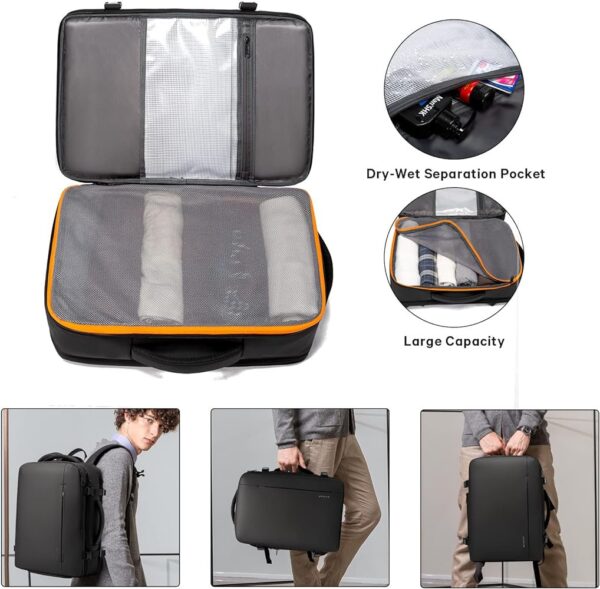 BANGE BG-1909 Premium YKK Zipper Expendable Multi Function 45L Office Laptop 16" Travel Backpack - Image 15