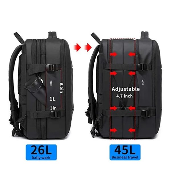 BANGE BG-1908D Large Capacity Expandable 45L Multi Function Backpack - Image 4