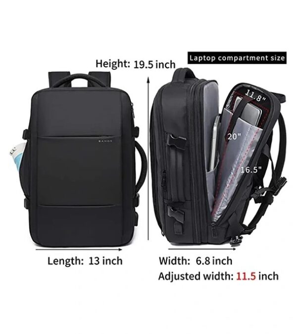 BANGE BG-1908D Large Capacity Expandable 45L Multi Function Backpack - Image 7