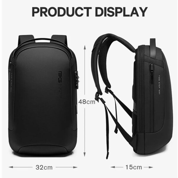 BANGE BG-7225 Anti Thief Lock System Business Laptop 15.6 Office Backpack - Image 2