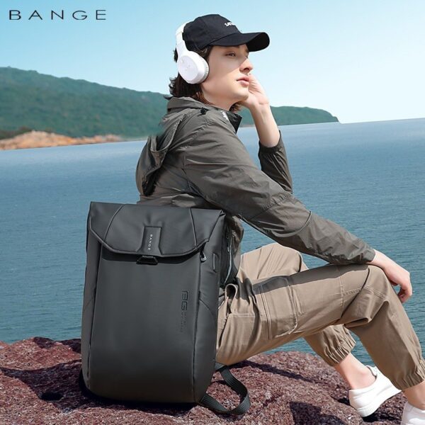 BANGE BG-2575 Waterproof School College University Office Laptop 15.6 Backpack - Image 6