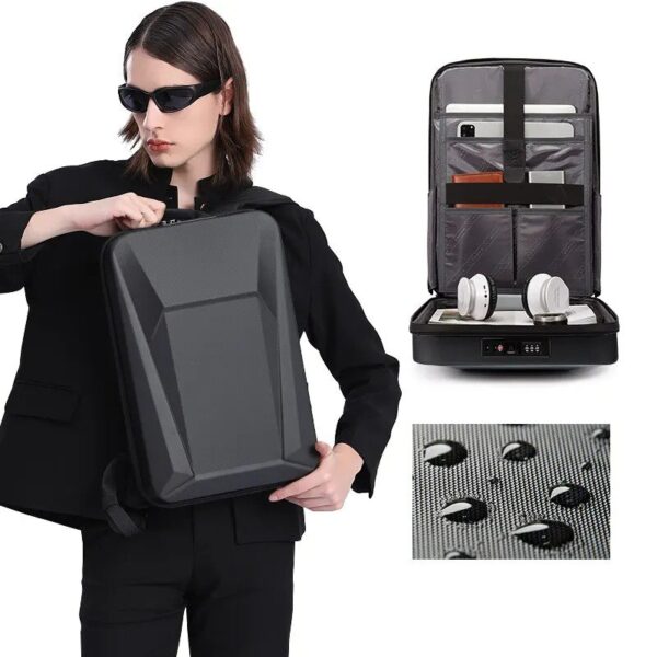 BANGE BG-7682 Anti Thief Hardshell Waterproof Premium TSA Lack Business Laptop 15.6 Backpack - Image 3