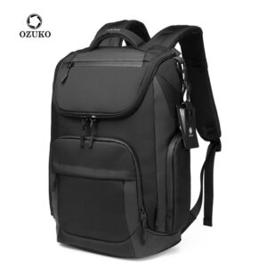 Ozuko-9409 Premium Waterproof Business Multi Use High Quality 15.6 Laptop Backpack