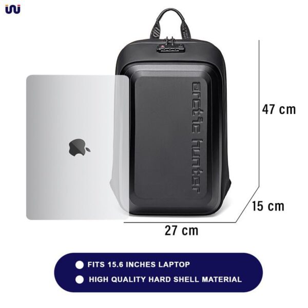 Arctic Hunter B00451Anti Thief TSA Lock Premium Laptop 15.6 Backpack - Image 4