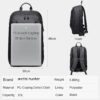 Arctic Hunter B00443 Anti Thief Waterproof Premium Laptop 15.6 Office Backpack - Image 5