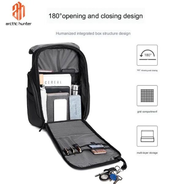Arctic Hunter B00558 Premium Waterproof Laptop 15.6 High Quality Multi Use Backpack - Image 6