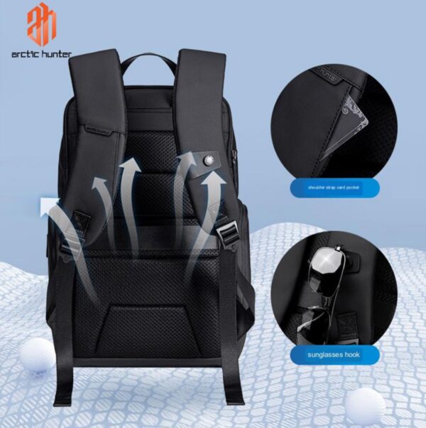 Arctic Hunter B00562 Waterproof Stylish Business Office Laptop 15.6 Backpack - Image 7