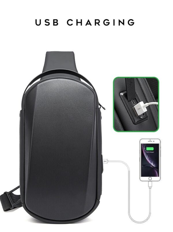 BANGE BG-7256 Anti Thief Waterproof Stylish Crossbag - Image 7