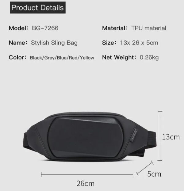 BANGE BG-7266 Anti Thief Smart Stylish Crossbag - Image 5