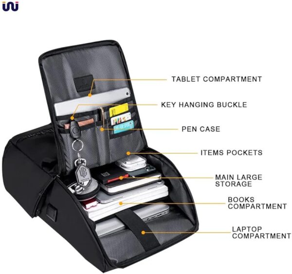 Arctic Hunter B00428 Anti Theft Business Laptop Backpack - Image 6