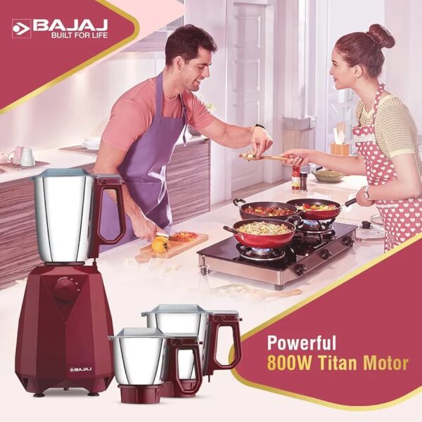 Bajaj Juvel Mixer Blander Premium Quality, Dimensions25.1D x 56.5W x 30H Centimeters Material Plastic.