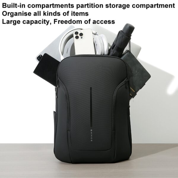 BANGE-8013 Zipper Premium Laptop Backpack - Image 6