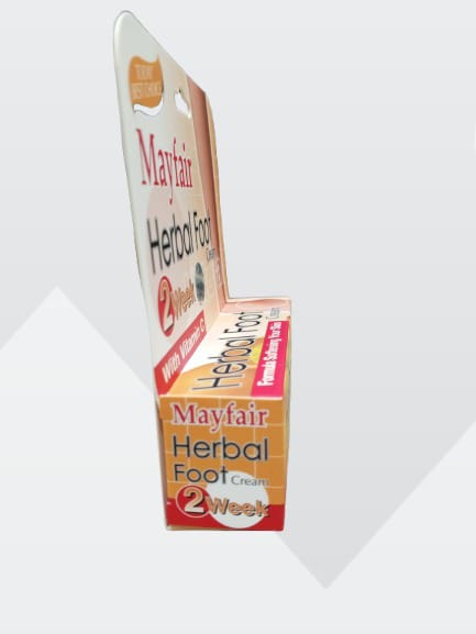 Mayfair Herbal foot Cream as beauty products side position