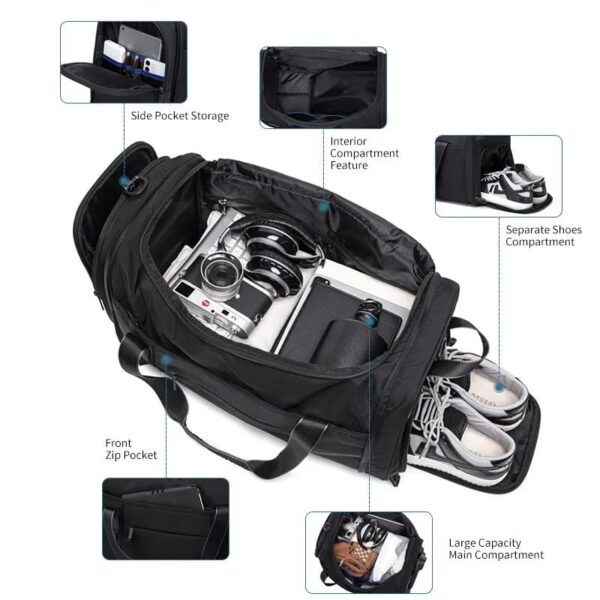 Arctic Hunter Lx00021 Premium Water-Resistant Gym Duffel & Travel Bag - Image 6